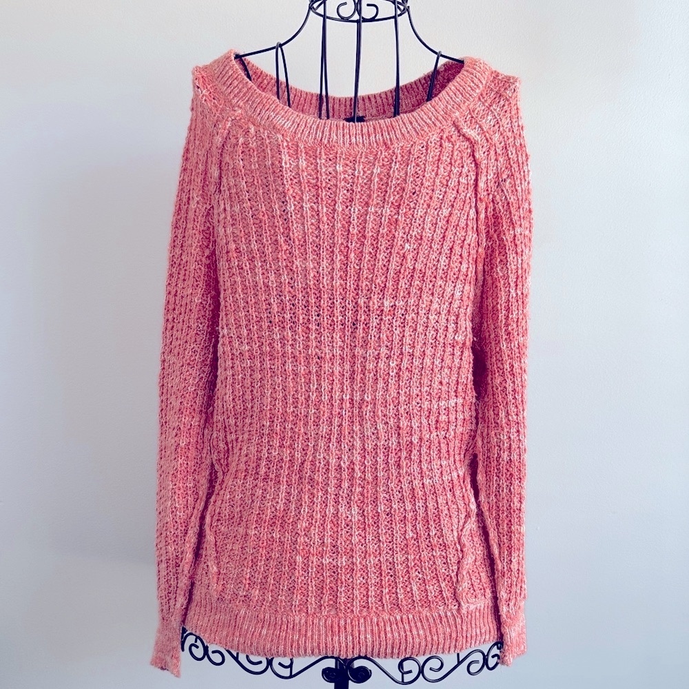 Free People Pink Knit Sweater